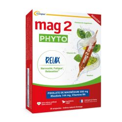 Mag 2 Phyto Relax - 30 ampoules - Nervosité et Fatigue - Réduit le Stress et Favorise la Relaxation