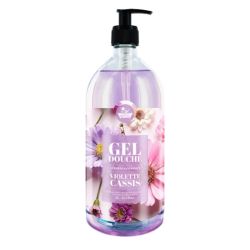 Les Petits Bains de Provence Gel Douche Surgras Sans Savon Violette Cassis - 1L - Série limitée Fleurs des champs