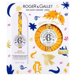 Roger & Gallet Coffret Bois d'Orange - Eau Parfumée Bienfaisante 30 ml + Savon 100 gr OFFERT