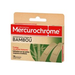 Mercurochrome Pansements à Base de Bambou - 18 pansements
