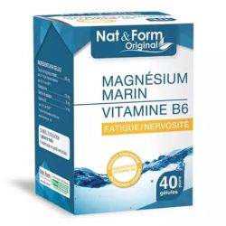 Nat & Form Magnésium Marin + B6 40 gélules