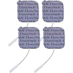 DJO Dura Stick Plus 50x50mm - Électrodes Autocollantes Carrées - Pack de 4 électrodes