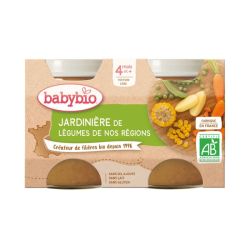 Babybio Petit Pot Jardinière de Légumes 4 mois - 2 x 130g