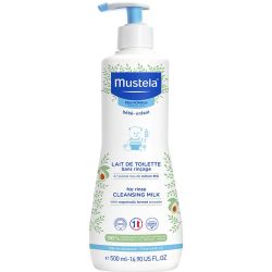 Mustela Lait de Toilette Sans Rinçage - 500 ml - Nettoyage doux et hydratant dès la naissance