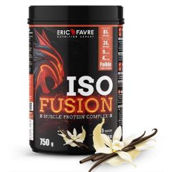 Eric Favre Iso Fusion - Pot de 750g - Saveur : Vanille - Protéine pour le développement musculaire