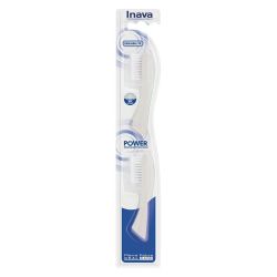 Inava Hybrid Sensibilité Power - Brossettes Souples - Modèle 15/100 Blanc pour Brosse à Dents Électrique - x2