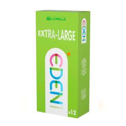 Eden Préservatifs Fins Lubrifiés - Avec Latex - Taille XL - 12 Préservatifs