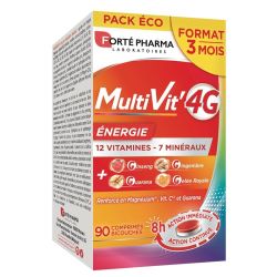 Forté Pharma Multivit’ 4G Multivitamines Énergie - 90 Comprimés