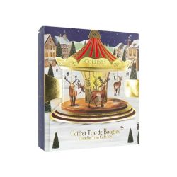 Collines de Provence Coffret Trio de Bougies 3 x 75 g - Trois senteurs emblématiques pour illuminer vos fêtes