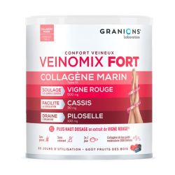 Granions Veinomix Fort Collagène  Type 3  Poudre - Améliore la Circulation - 200g