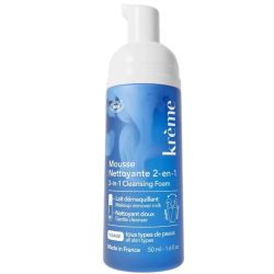 Krème Mousse Nettoyante 2-en-1 Bio 50ml – Détox et douceur