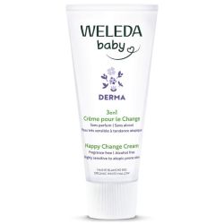 Weleda Baby Derma Crème pour le Change 3en1 Mauve Blanche 50ml – Apaisement et protection