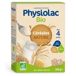 Physiolac Bio Céréales Nature Dès 4 Mois 200g – Diversification alimentaire bio