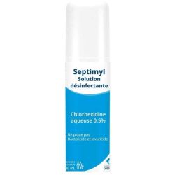 Gilbert Septimyl Solution Désinfectante 100 ml - Antiseptique à la Chlorhexidine