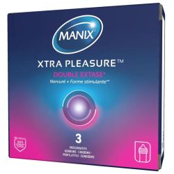 Manix Xtra Pleasure Double Extase - 3 Préservatifs