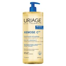 Uriage Xemose C8+ Huile Lavante Anti-Grattage 1L - Nettoie, relipide et soulage dès la 1ère douche