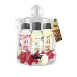 Les Petits Bains de Provence Coffret Road Trip 4 Gels Douche 30ml et 10 Perles de Bain - Nettoie en douceur et relaxe le corps