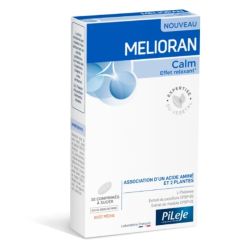 Pileje Melioran Calm 30 comprimés à sucer - Effet relaxant, L-théanine, passiflore et rhodiole