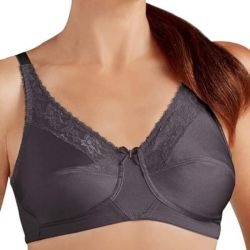 Amoena Nancy Soutien-Gorge Sans Armatures Pour Prothèses Anthracite - 130G