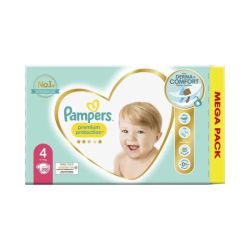 Pampers Premium Protection Taille 4 / 9-14kg - 88 Couches Mega Pack
