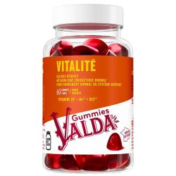 Valda Vitalité Goût Myrtille - Réduit la Fatigue et Soutien la Vitalité - 60 gummies