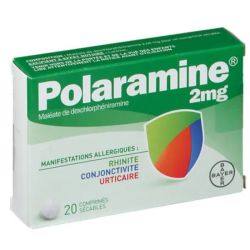 Polaramine 2mg 20 comprimés