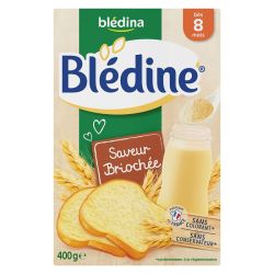 Blédina Blédine Saveur Briochée  - 400 g - Dès 8 Mois Céréales Instantanées Douces et Gourmandes