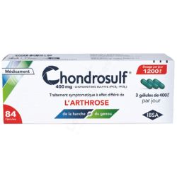 Chondrosulf® 400 mg 84 Gélules - Traitement symptomatique de l’arthrose