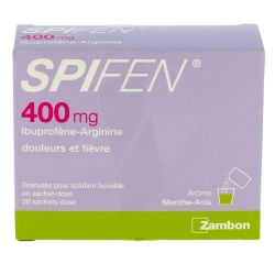 Zambon Spifen 400mg - 20 sachets - Menthe/Anis