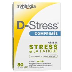 Synergia D-Stress 80 Comprimés – Résistance nerveuse et équilibre quotidien