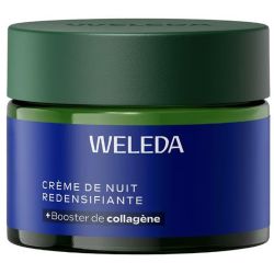 Weleda Crème de Nuit Redensifiante Gentiane Bleue et Edelweiss 40ml – Régénération et ovale du visage