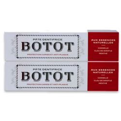 Botot Pâte Dentifrice - Cannelle Clou de Girofle Menthe - Lot de 2 x 75 ml