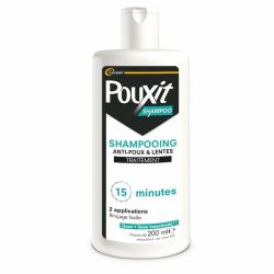 Pouxit Shampoo Shampooing Anti-Poux Et Lentes Flacon 200ml - Traitement 15 Minutes, doux, sans insecticide