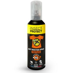 Insect Protect Anti Moustique Spray Textiles 100ml – protection 30 jours formule tropicale