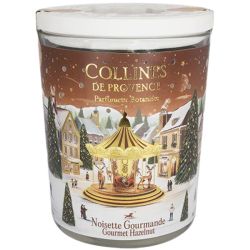 Collines de Provence Bougie Parfumée Noisette Gourmande 180g – Ambiance chaleureuse