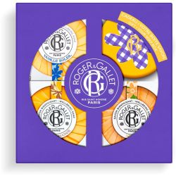 Roger & Gallet Coffret Trio Savons Bienfaisants + Boîte à Savon OFFERTE - Vanille Soleil, Néroli et Bois d'Orange
