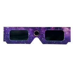 Docteur B Lunettes pour Éclipse Solaire Violet - Protection oculaire homologuée pour l'observation du soleil et éclipse solaire