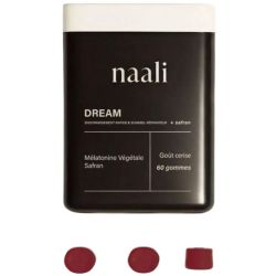 Naali Dream Gummies Sommeil 60 gommes Cerise – Mélatonine végétale et safran
