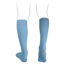Thuasne Venoflex Fast2 Lin Chaussettes de Contention Homme Bleu Azur - Normal - Taille 2