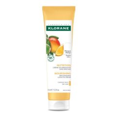 Klorane Nutrition Crème Nourrissante Mangue sans Rinçage 100ml - Soin quotidien cheveux secs