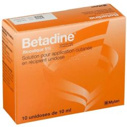 Betadine Alcoolique 5% solution - 10 unidoses