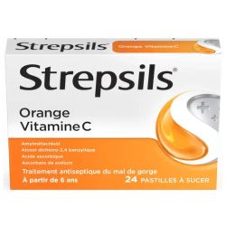 Reckitt Benckiser Strepsils Orange Vitamine C - 24 Pastilles