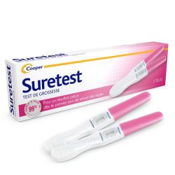 Suretest Test de Grossesse 2 tests - Simple, Rapide & Fiable