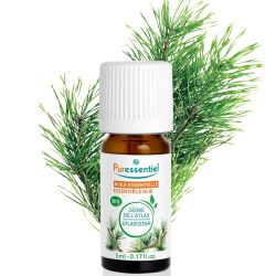 Puressentiel Huile Essentielle Cèdre de l'Atlas Bio 5 ml – Stimule le drainage et purifie la peau et les cheveux