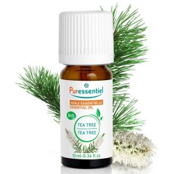 Puressentiel Huile Essentielle Tea Tree Bio 10 ml – Purifie, assainit la peau et fortifie l'organisme