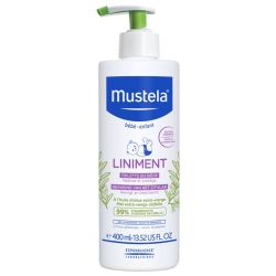 Mustela Liniment Flacon-Pompe - 400 ml - Nettoie, protège et apaise le siège dès la naissance