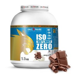 Eric Favre Iso Zero 100% Whey Protéine - Saveur Chocolat au Lait - Développement Musculaire - 1,5kg