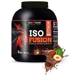 Eric Favre Iso Fusion - Pot de 2kg - Saveur : Chocotella - Protéine pour le développement musculaire