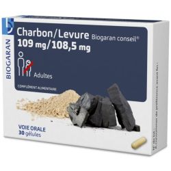 Biogaran Charbon/Levure 109 mg/108,5 mg 30 gélules - Bien-être digestif