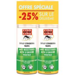 Cinq sur Cinq Spray Citriodora Tropic Répulsif Anti-Moustiques - Lot de 2 x 100 ml